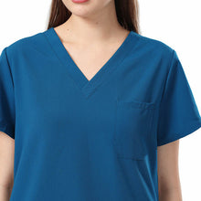 Load image into Gallery viewer, The 10-Pocket Scrub Set with Curved Cut Pants
