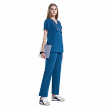 Load image into Gallery viewer, Women&#39;s Curved Cut Pants
 Scrub Set
