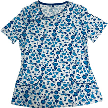 Load image into Gallery viewer, Women’s Heart  Prints Scrubs Top
