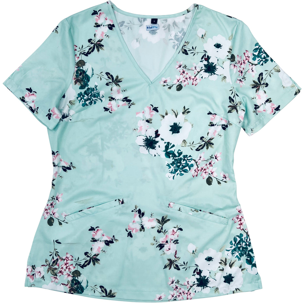 Women’s Printed Scrubs Top