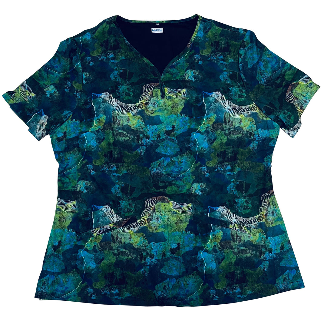 Women’s Printed Scrubs Top